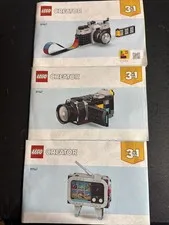 Lego Creator 3 In 1 Retro Camera 31147 Instruction Manuals Only