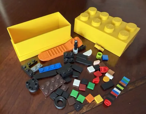 Miniature LEGO Storage Case And Pieces