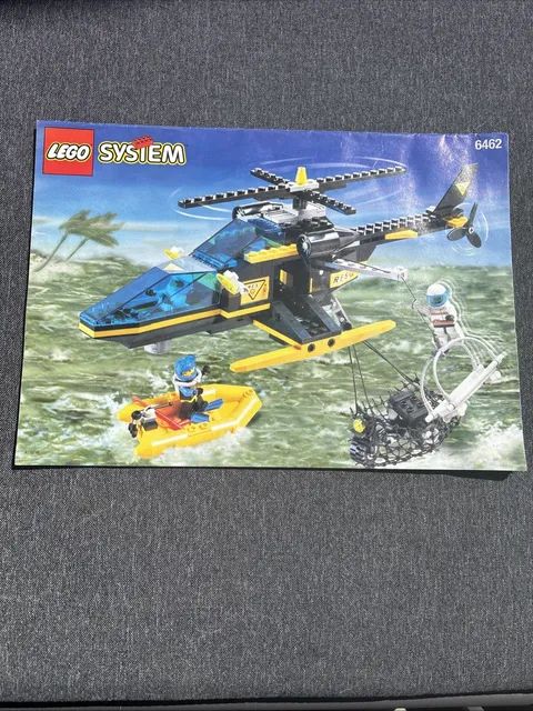 Lego System 6462 Res-Q Helicopter Instruction Manual Only