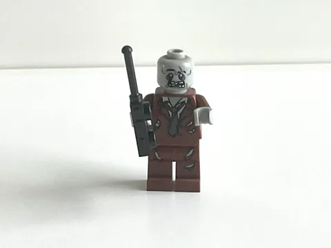 LEGO Zombie Reddish Brown Suit Minifigure mof018 Halloween 850487