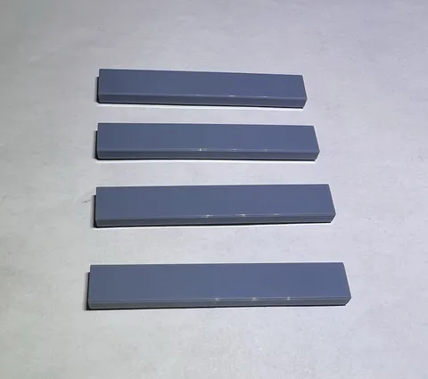 Lego Lot Of 4 Sand Blue 1x6 Tiles Tile New City 