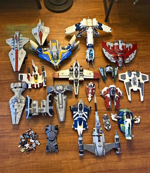 LEGO Star Wars Bulk Lot Mixed Ships/Starships (well taken care)