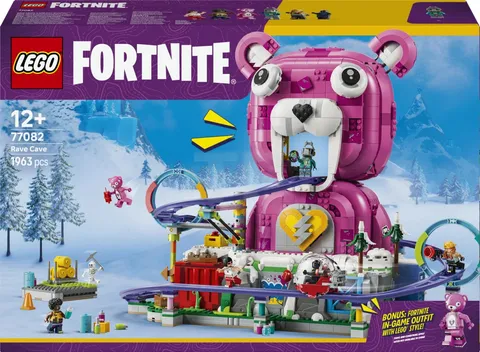 LEGO Fortnite Rave Cave 77082 Building Toy Set Includes 6 Minifigures New Gift