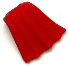 Lego New Red Minifigure Cape Flexible Rubber Billowing Part