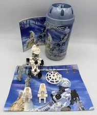 LEGO Bionicle 8536 Toa Kopaka - Incomplete + Jar + Manual + Mini Poster - Read