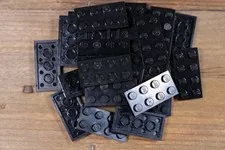 LEGO Black Plate 2 x 4 Part No. 3020 Qty 25