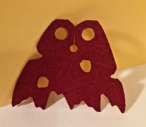Lego 86038 Mini Figure Cloth Cape - Dark Red/Tattered edges/holes - Body Wear