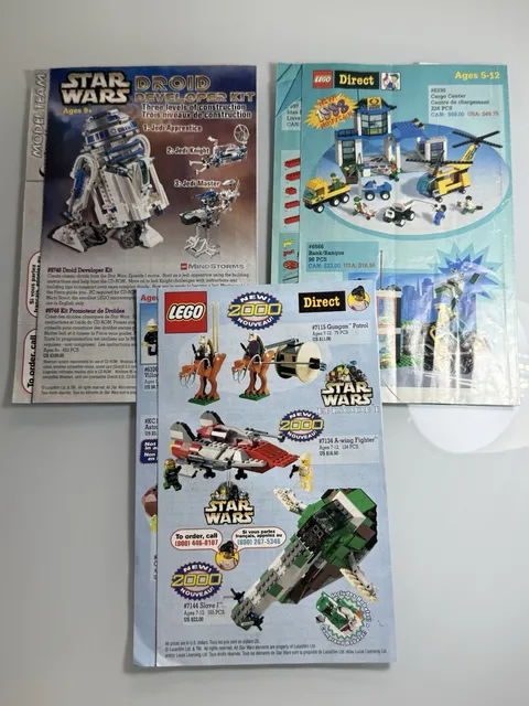 1998-2000 Lego System Direct Catalogs w/Order Form Only X3