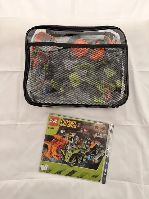 Lego Power Miners Crystal Sweeper 8961 100% Complete with Instructions