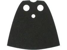 LEGO Black Minifigure Cape Cloth, Standard - Traditional Starched Fabric - 3.9cm