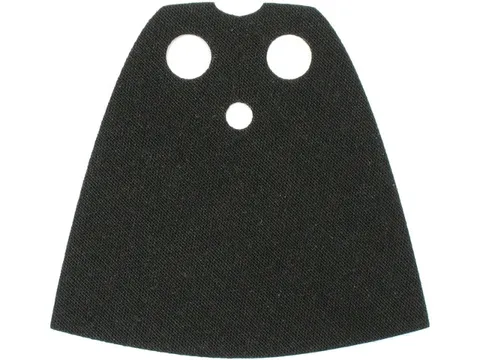 LEGO Black Minifigure Cape Cloth, Standard - Traditional Starched Fabric - 3.9cm