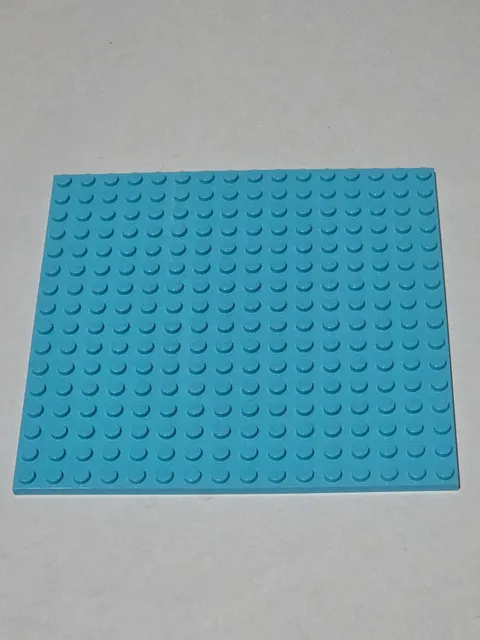 LEGO Medium Azure Plate 16 x 16 ● # 91405 5" Studded Rigid 16x16