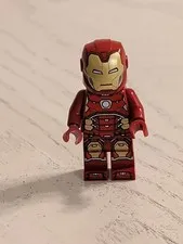 Lego Minifigure Iron Man with Silver Hexagon on Chest SH612