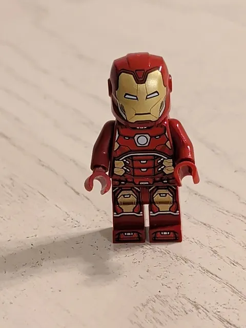 Lego Minifigure Iron Man with Silver Hexagon on Chest SH612