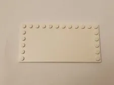 Lego Baseplate 6178  Tile Modified 6x12 Studs on 3 edges White
