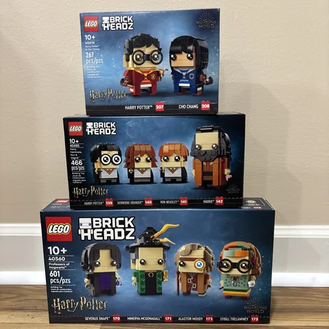 Lego Brickheadz Harry Potter Lot Of 3 Sets 40495 40560 40616 (NEW / SEALED)