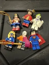 LEGO Mini-figure DC Super Heroes, Joker, Flash, Super Man, & More (Lot Of 6)
