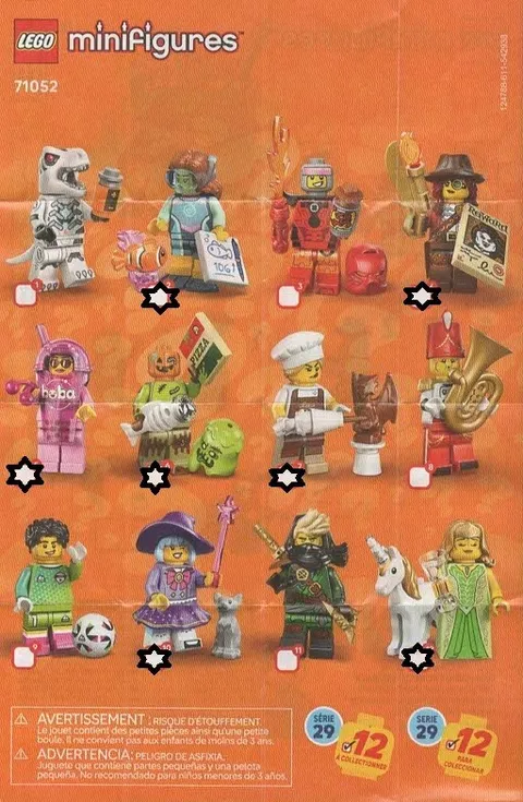 LEGO MINIFIGURES: Series 29 (71052) - Set of 7 + 2 Bonus Figs & Free Shipping