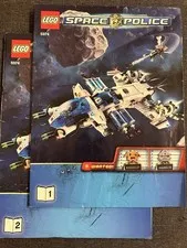 LEGO 5974 Space Police Galactic Enforcer Instruction Manuel's Books 1 & 2 Only