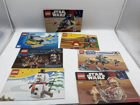 Lot 8 Legos Manuals Lego Manual 7667, 3178, 4191, 40093, 7670, 8015, 40092, 8014