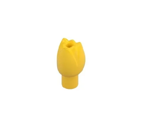 NEW Lego Bright Yellow Plant Flower Tulip with Bar and Small Pin Hole LOT OF 20