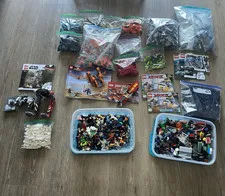 LEGO Bulk Lot Minifigures & Parts in Bags with NINJAGO mini figures