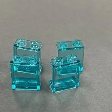 Lego 94638 Transparent Aqua Blue Replacement Add-on Pieces Parts Lot 4