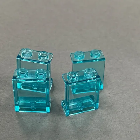 Lego 94638 Transparent Aqua Blue Replacement Add-on Pieces Parts Lot 4