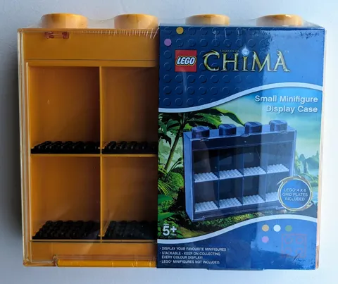 LEGO KP002 Small Minifigure Display Case 8 Yellow Chima 2011 - NEW - SEALED