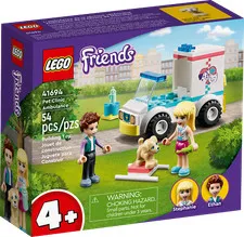 LEGO FRIENDS: Pet Clinic Ambulance (41694) Stephanie Ethan Dog Mini Box Set 54pc