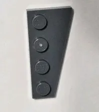 LEGO Parts - Dark Bluish Gray Wedge, Plate 4 x 2 Left - No 41770