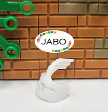 (S12/21/16) LEGO Minifigure x105 Visor Castle Grille and Feather White