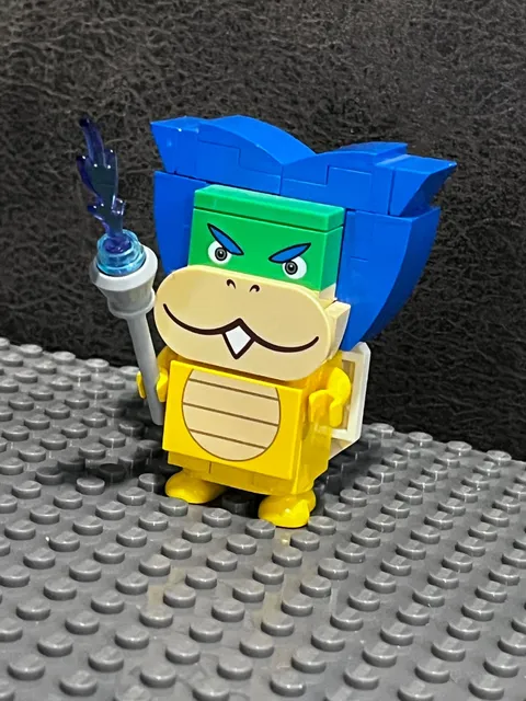 Lego Ludwig 71408 Super Mario Minifigure Von Koopa Figure - Complete w/ Staff