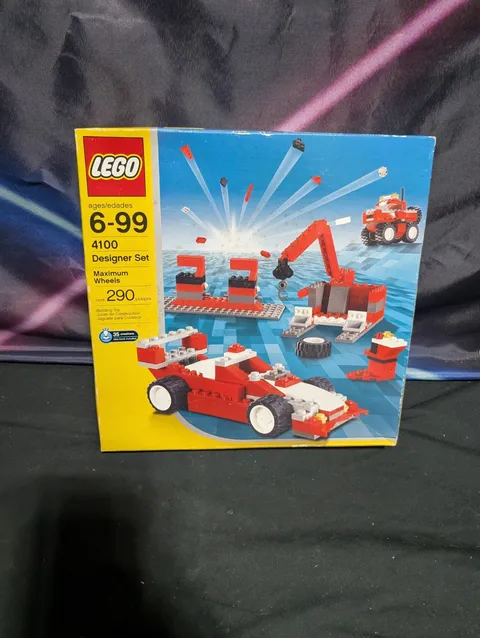 LEGO Designer Set 4100 Maximum Wheels NEW! Semi Truck Race Car Crane Forklift
