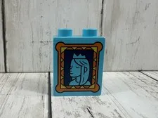 Lego Duplo Blue Queen In Frame, 1.5 x 1.25”