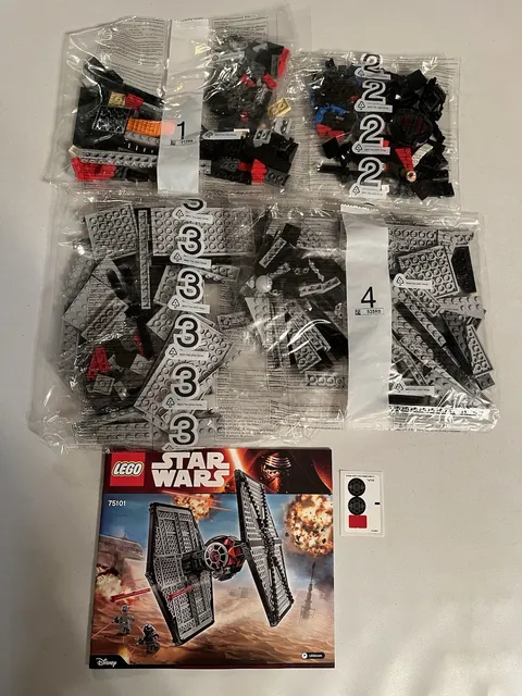 LEGO Star Wars 75101 First Order Special Forces TIE Fighter New Sealed Bags 