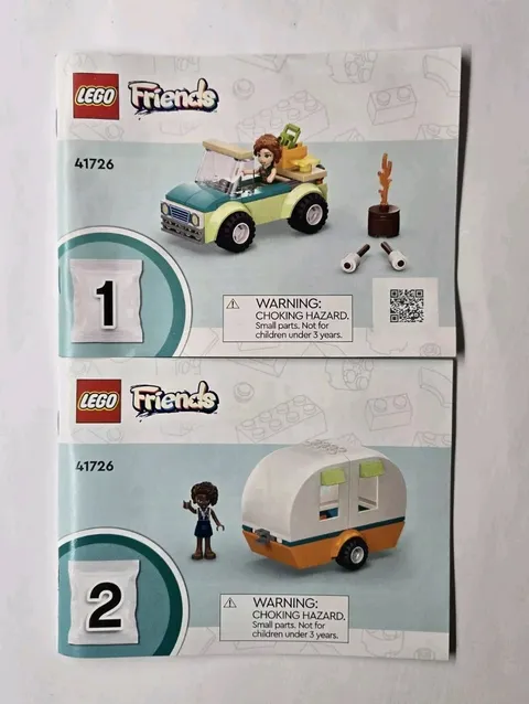 Lego Friends 41726 Holiday Camping Trip Instruction Booklet ONLY
