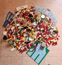 LEGO Mixed Vintage Lot, Pirates, Castle, Space, Train, 3.53 Lbs
