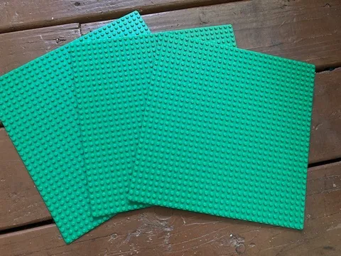 LOT OF 3 Lego Base Plates traditional green 32x32 studs 10" x 10" GENUINE