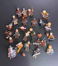 LEGO CRACKED DAMAGED The Hobbit Lord of the Rings Minifigure Lot w/ Accessories