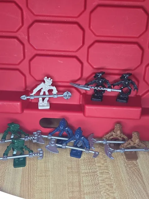 collection of rare mini LEGO Bionicle Toa Hordika figures from 2005 sets like...