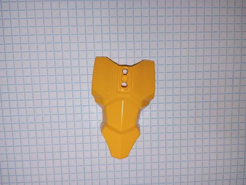 1 Lego Part 90652 Bright Light Orange Bionicle Tahu and Large Figure Torso Armor