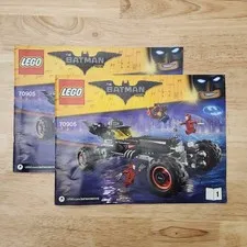 LEGO The Batman Movie Instruction Manual 70905 Batmobile Books 1 & 2 No Bricks