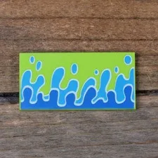 LEGO Disney Lime Green Tile 2 x 4 Toy Story RC Rear Spoiler 87079pb0582