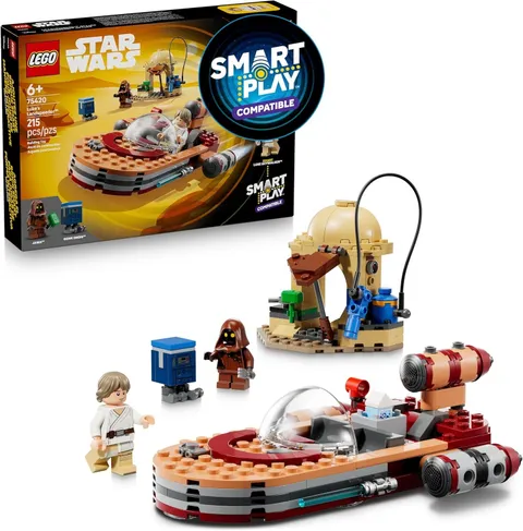 LEGO Star Wars (2026) 215pc LUKE'S LANDSPEEDER Building Set w/Smart Play #75420