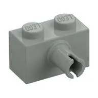 LEGO Part 2458 - Light Gray Brick Special 1 x 2 with Pin