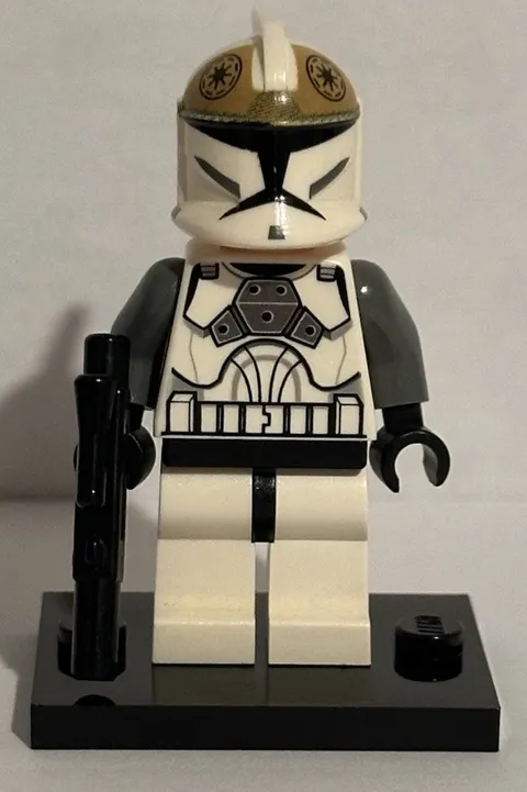 Lego Star Wars Clone Trooper Gunner (Phase 1) sw0221 Minifigure with a blaster