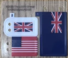NEW AUTHENTIC LEGO 6370720 Flag Sheet set 10294 Titanic USA, United Kingdom.
