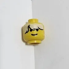 Lego Head Classic Smile Side Swept Blond Hair Male Minifig Minifigure 