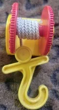 VTG Lego Duplo 1984-1995 Red Yellow Winch Stand & Cord Hook Kits 4654 20581 Part